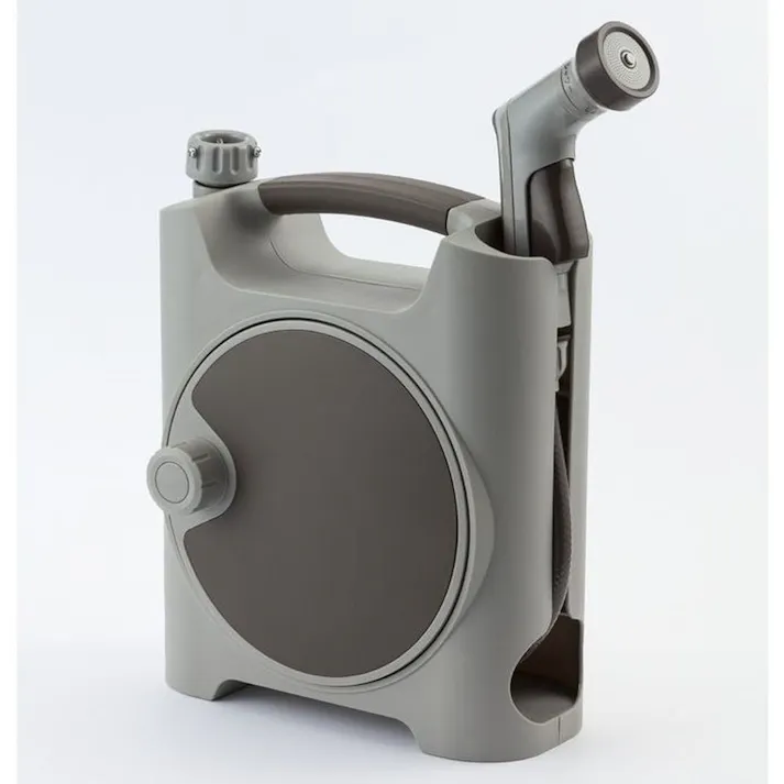 カインズ 壁掛けも出来るコンパクトホース付リール 長さ10m KCR-10 外径11.5mmまで 内径7.5mm 適合蛇口3種類 ノズルパターン4種類