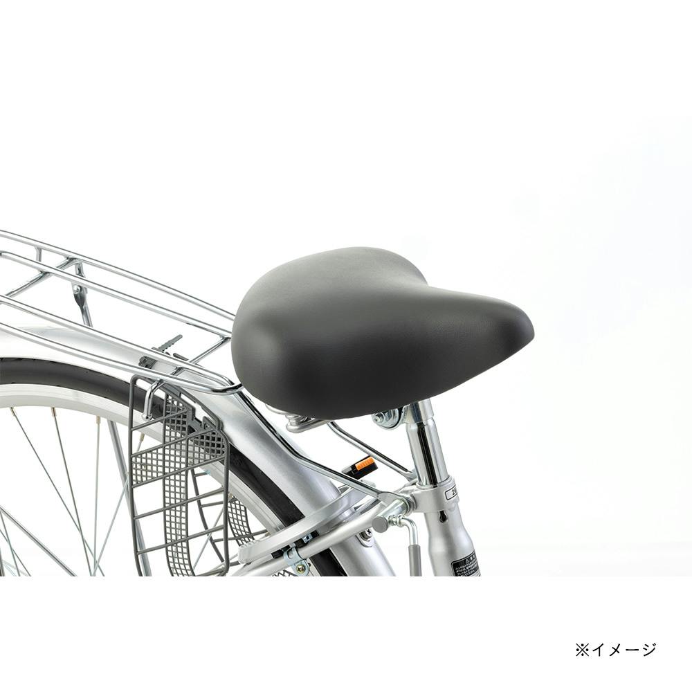 自転車】パンクしない軽快車 27インチ 外装6段 シルバー | ファミリー