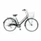 【自転車】パンクしない軽快車 27インチ 外装6段 ブラック