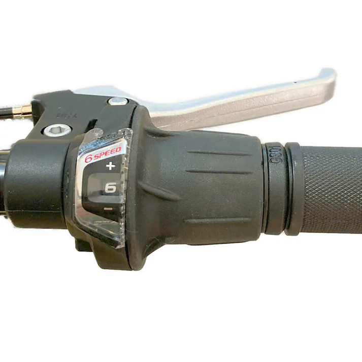 【自転車】パンクしない軽快車 27インチ 外装6段 ブラック