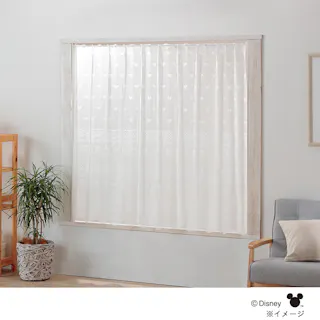 フリーカットカーテン ミッキーレース 200×150cm