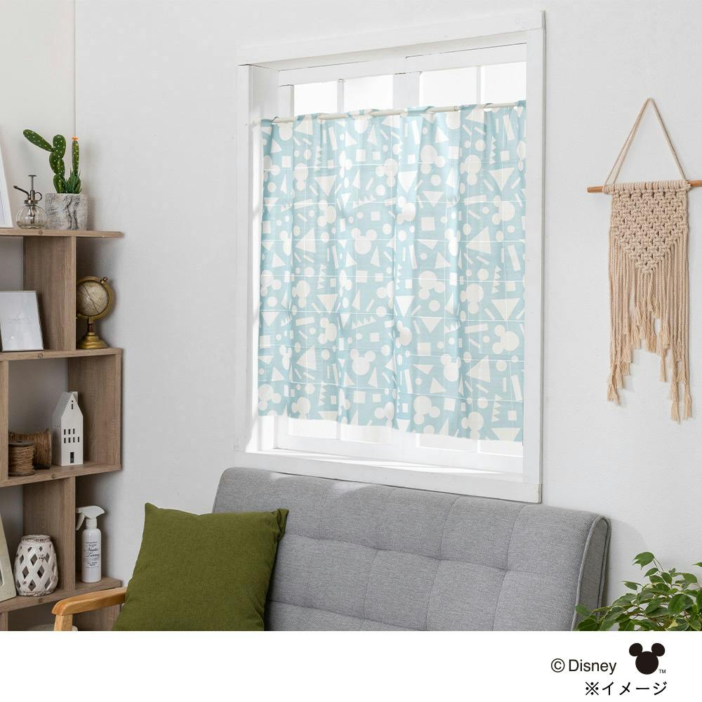 ディズニー 幅も高さも調整できるカーテン ミッキーマウス/ポップ 100