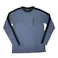 吸汗速乾アクティブムーブ長袖T ポケット 杢ネイビーLL