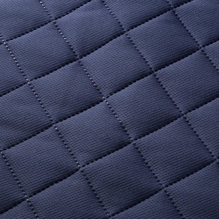 さらっとした肌触りのメッシュ敷パッド ネイビー シングル 100×200cm