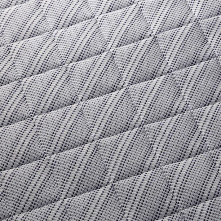 さらっとした肌触りのワッフル敷きパッド ブルー シングル 100×200cm