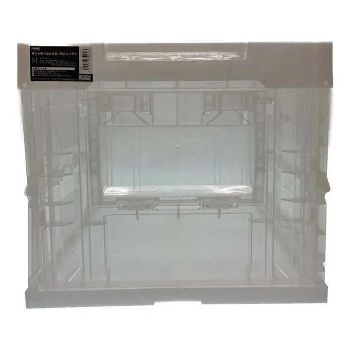 カインズ 横から取り出せる折り畳みコンテナ クリア