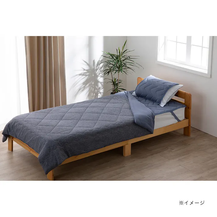 シャリっとした肌触り持続消臭肌ふとん ネイビー(販売終了)