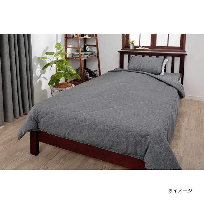 シャリっとした肌触り持続消臭肌ふとん シングル 135×185cm ブラック(販売終了)