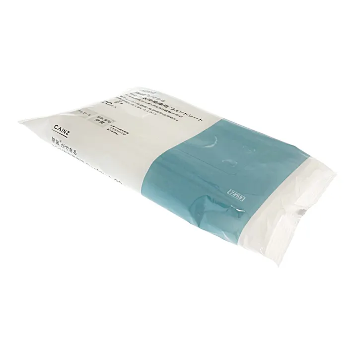 除菌ができる レンジ&冷蔵庫用 ウェットシート 20枚入