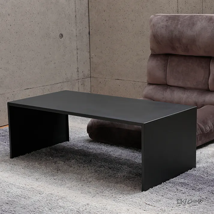 ローテーブル tetory ブラック 80×40cm
