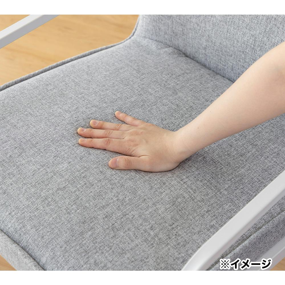 【期間限定個別送料無料】テーブル付けられるシートチェア temoto グレー