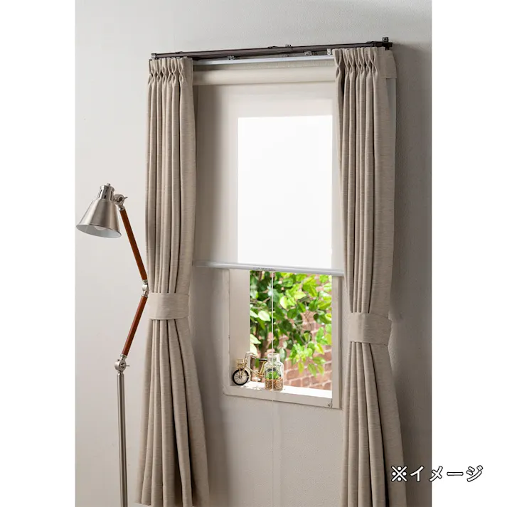 汚れが取りやすく透けないロールスクリーン プルコード式 90×220cm