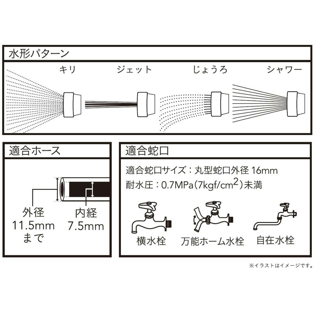 カインズ 巻きながら洗えるホース付きリール 長さ15m 外径11.5mm 内径