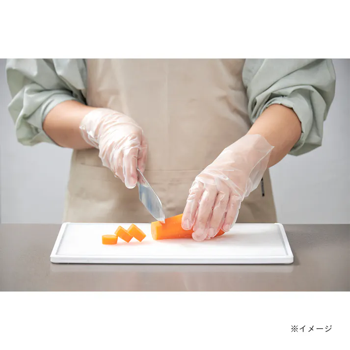 伸びるポリエチレン手袋100枚F・TPE100F
