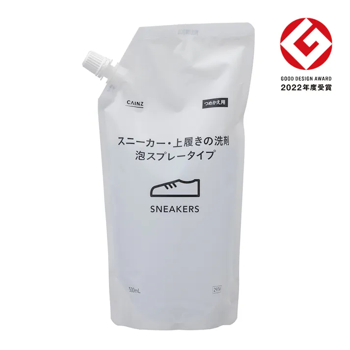 カインズ スニーカー・上履きの洗剤 泡スプレータイプ 詰替 500ml