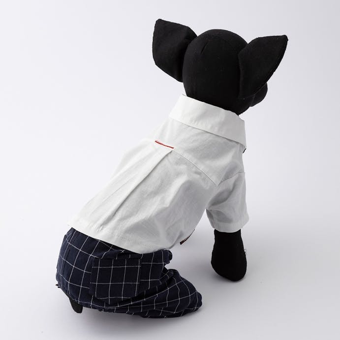 ズボン付シャツ ホワイト MDサイズ ペット服(犬の服)(販売終了)