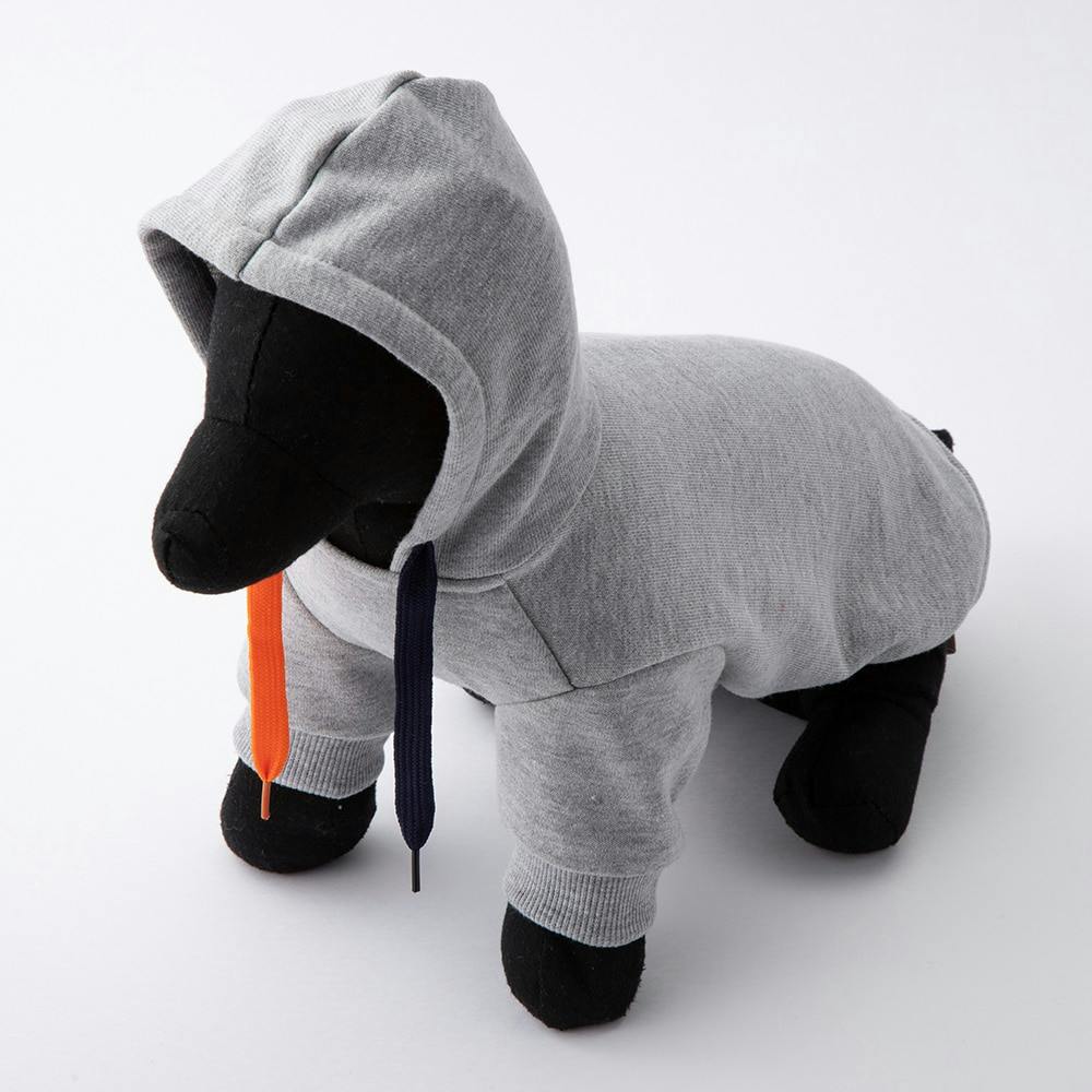 パーカー グレー MDサイズ ペット服(犬の服)(販売終了) | ペット用品