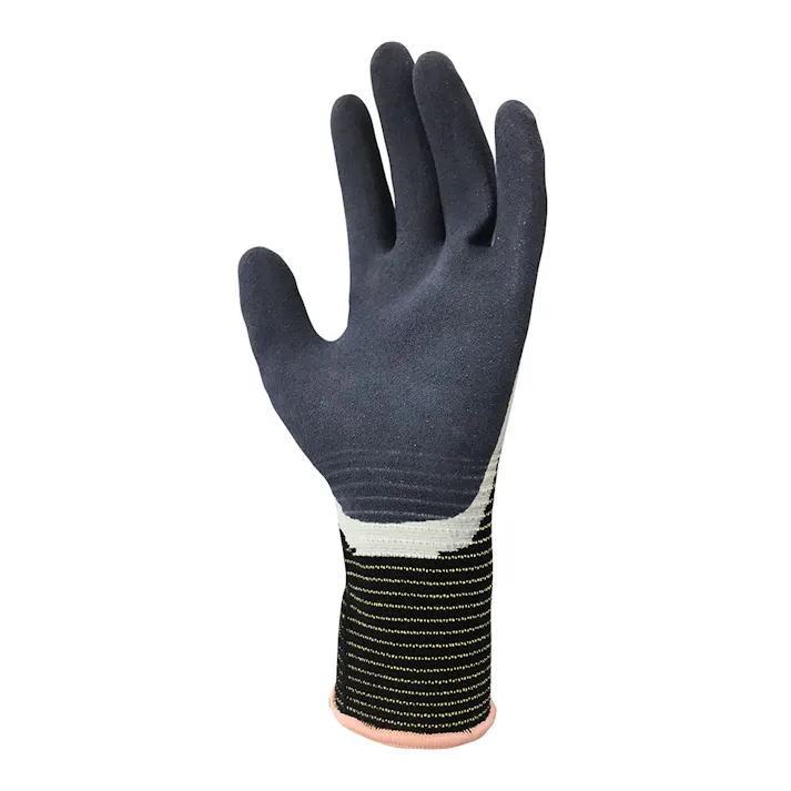 土が入りにくいゴム背抜き手袋 S