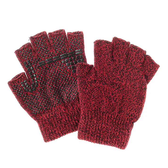 カインズ のびのび手袋 ボツ指切 レッド フリーサイズ(販売終了)