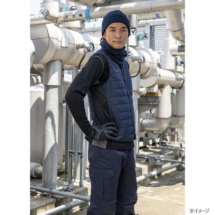 カインズ 細編みニット帽子 フリーサイズ ネイビー