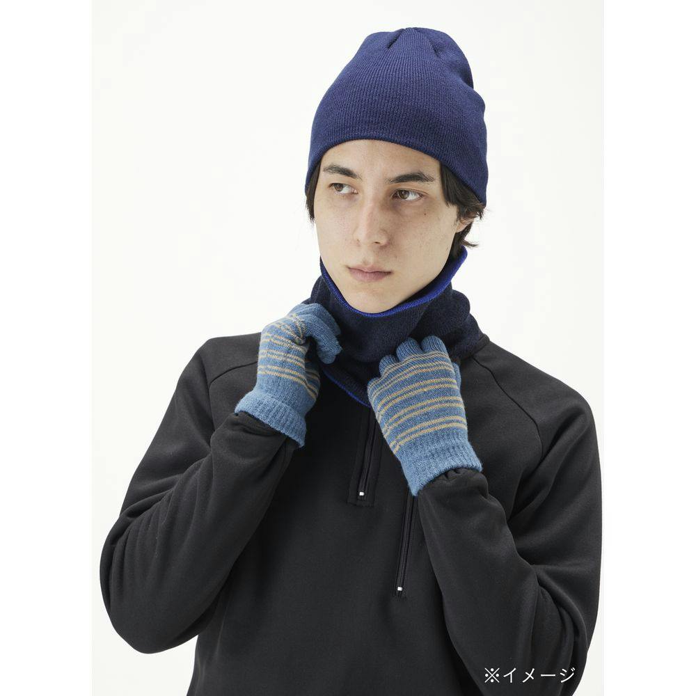 カインズ 細編みニット帽子 ネイビー フリーサイズ | 作業着・作業服