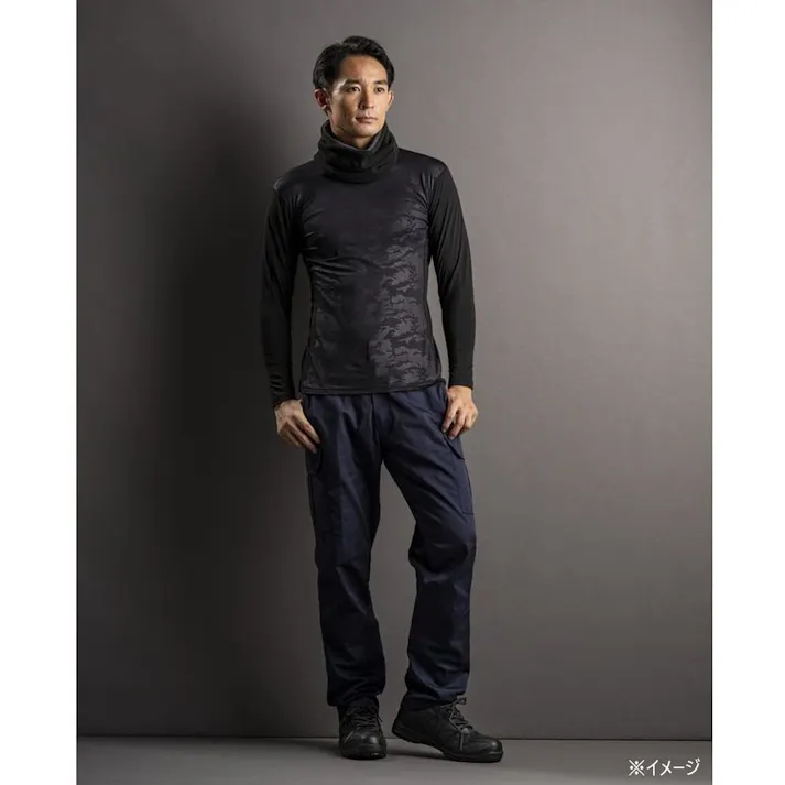 カインズ ネックウォーマー フリース厚地 ブラック