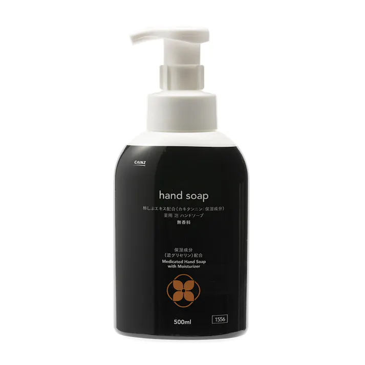 カインズ 柿しぶエキス配合 薬用 泡ハンドソープ 無香料 本体 500ml