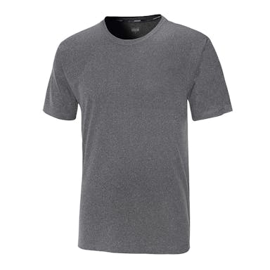 スピードドライ Tシャツ 丸首 杢ブラック 3L