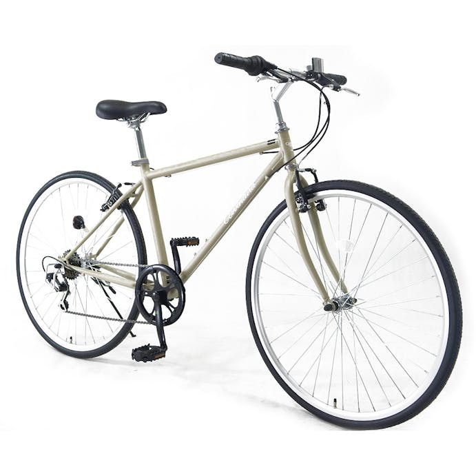 【自転車】クロスバイク アヴェントゥーラ AVVENTURA 外装6段 700×28C ベージュ