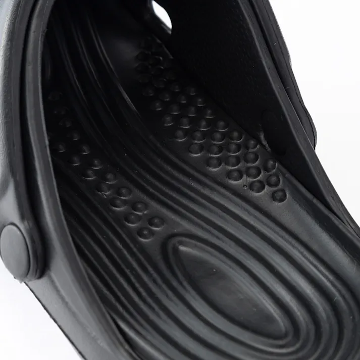 ダブルソールサンダル ブラック/ブラック 22cm