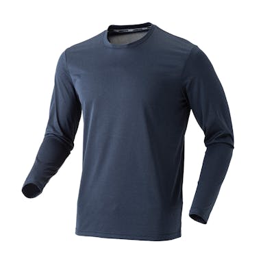 スピードドライ 接触冷感Tシャツ 長袖 杢ブルー 3L