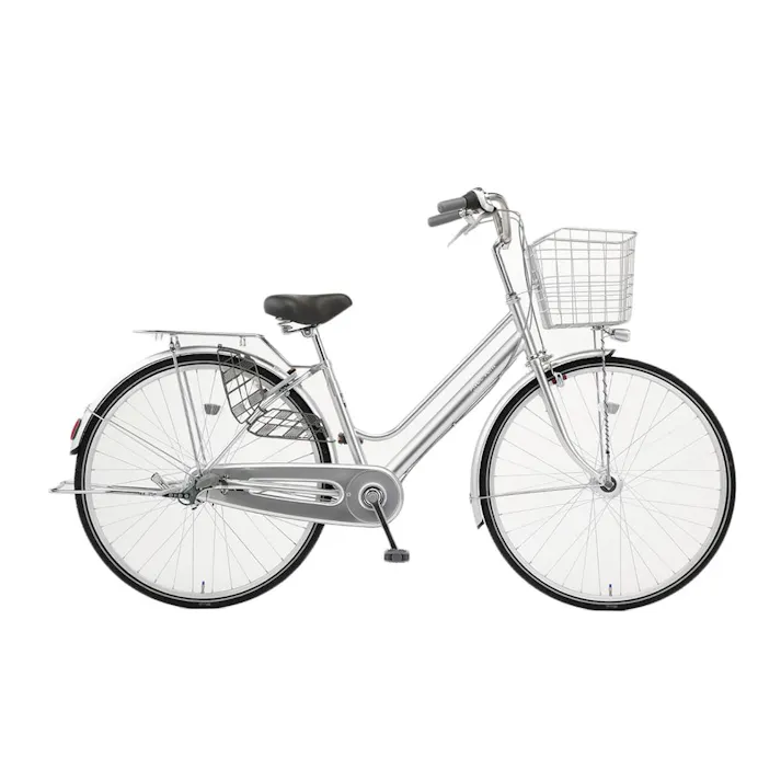 【自転車】キラリ KiLaLi パンクしにくい軽快車 27インチ 内装3段 オートライト シルバー