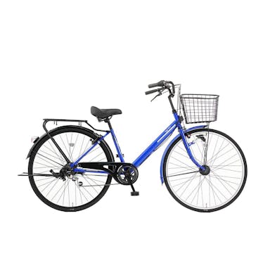 【自転車】キラクル KiLaCle2 パンクしにくいV型軽快車 27インチ 外装6段 LEDオートライト ブルー