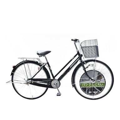 【自転車】キラクル KiLaCle2 パンクしにくい通学シティ車 27インチ 内装3段 オートライト ブラック