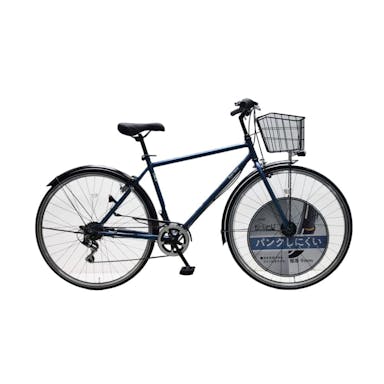 【自転車】キラリ KiLaLi2 パンクしにくいクロスバイク 27インチ 外装6段 オートライト ダークブルー
