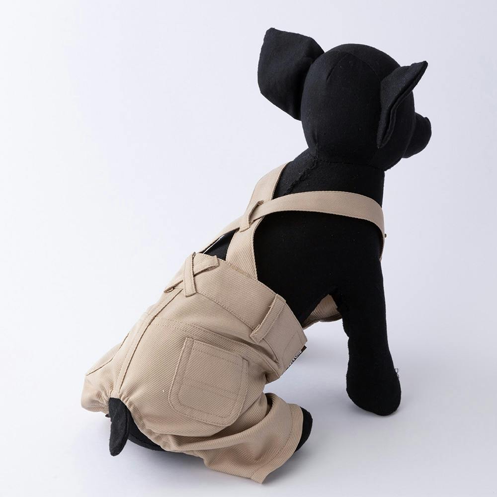 オーバーオール ベージュ Lサイズ ペット服 犬の服 ホームセンター通販 カインズ
