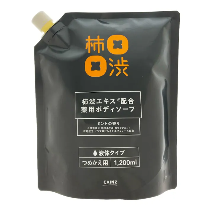 薬用 柿しぶエキス配合ボディソープ 詰替 1200ml