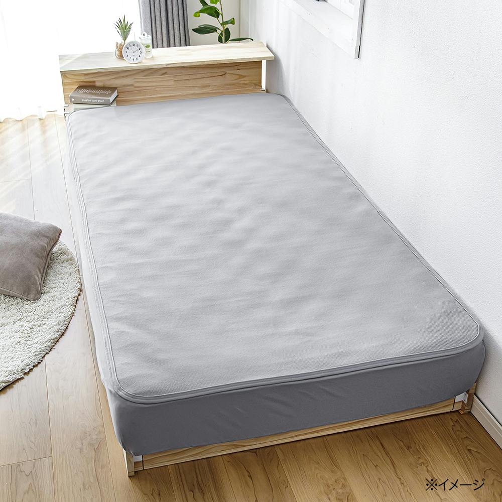 吸汗・速乾 敷パッド Pitapa グレー セミダブル 120cm×200cm | 布団
