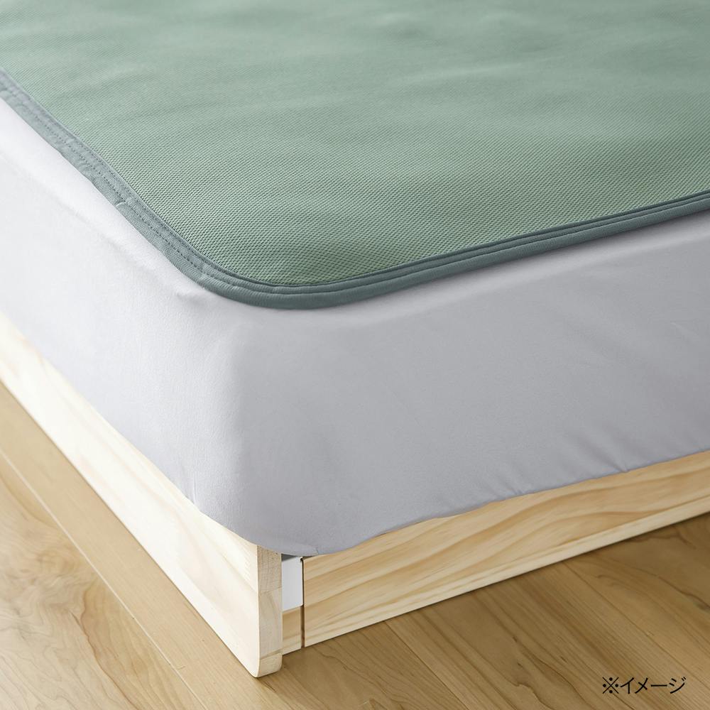 吸汗・速乾 敷パッド Pitapa グリーン セミダブル 120cm×200cm | 布団