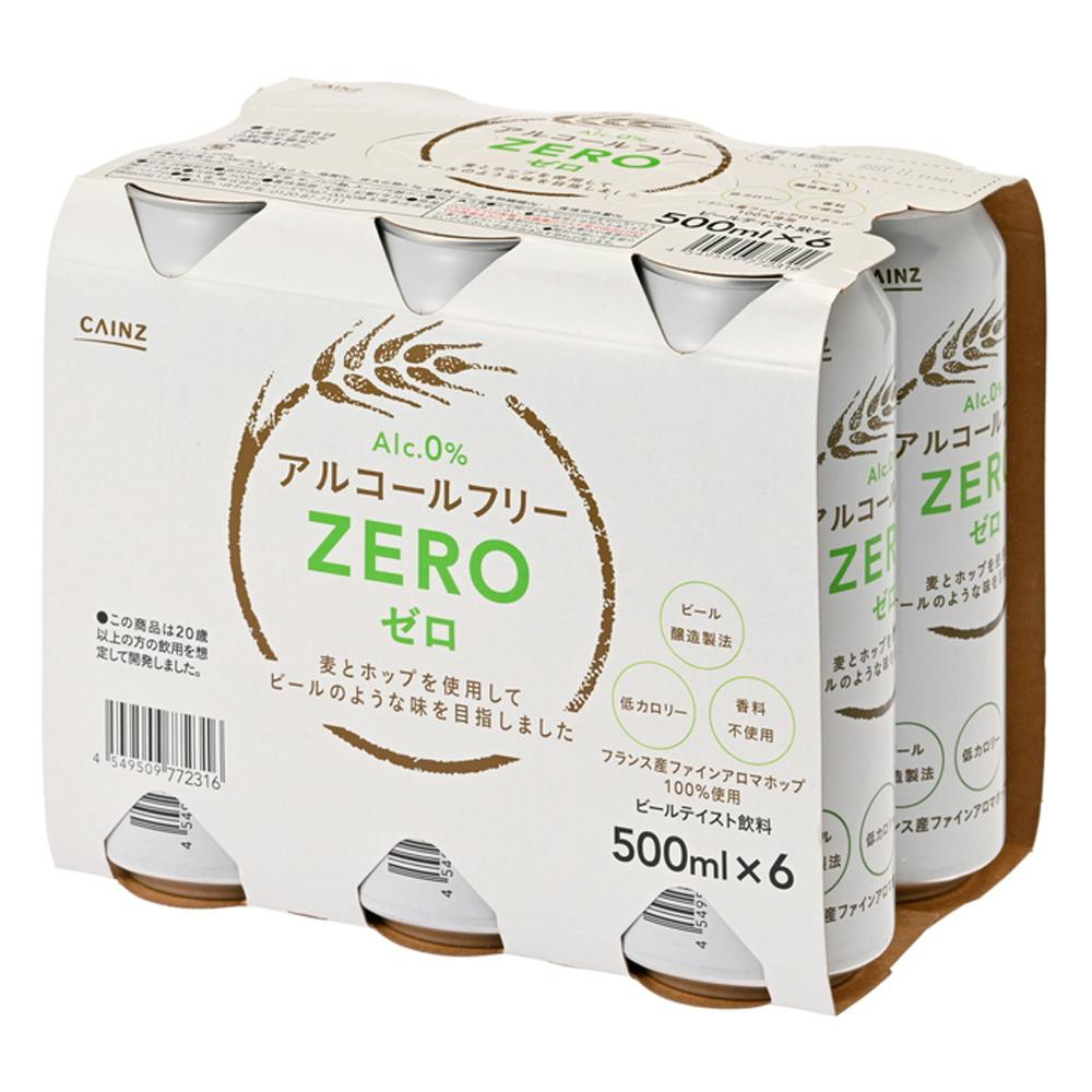 アルコールフリー ZERO 500mlx6本 | 酒・リカー 通販 | ホームセンター