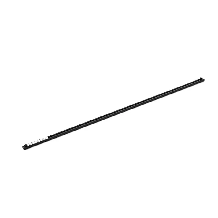 カットできる簡単取付カーテンレール ブラック 0.91m