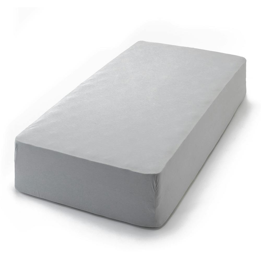 やわらかニットBOXシーツ グレー クイーン 160×200cm※カバーのみ(販売