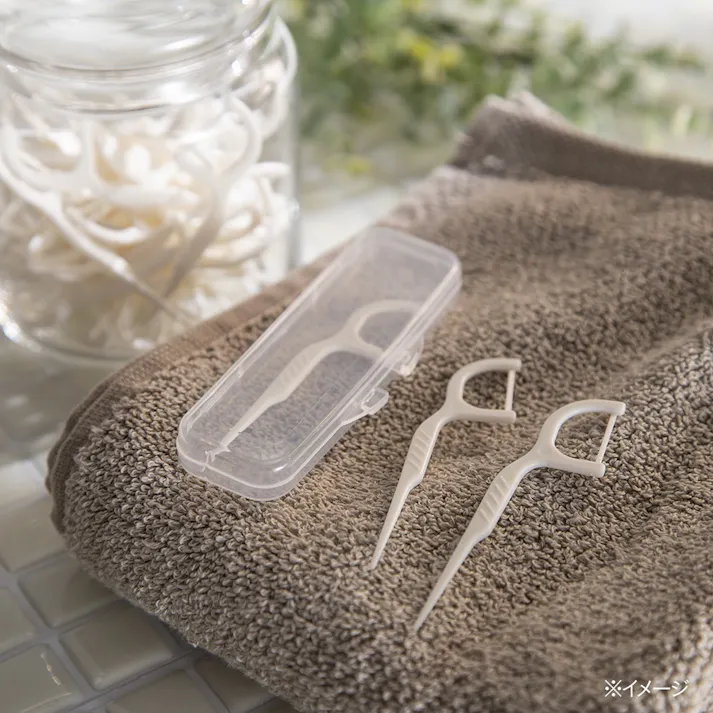 CAINZ 糸付きようじ 100本入パック 白