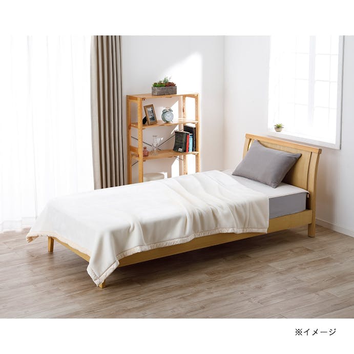 2枚合わせ極厚毛布 MIZUKUMO ホワイト シングル 140×190cm(販売終了)