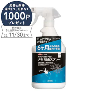 6ヶ月クモの巣を予防するクモ殺虫スプレー 900ml