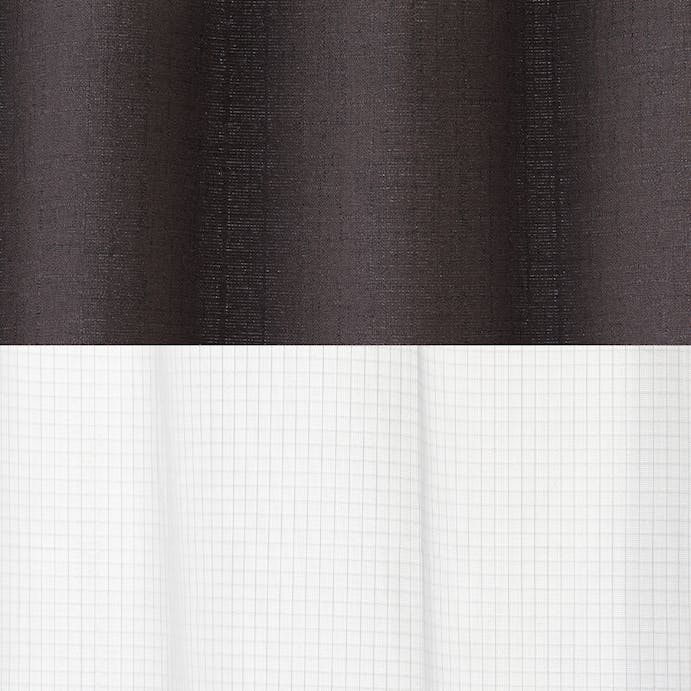 遮光 楓 ブラウン 100×135cm 4枚組セットカーテン