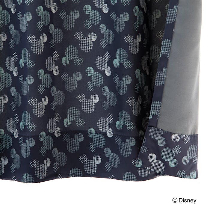 遮光 ディズニー ミッキーマウス/ドット ネイビー 100×210cm 4枚組セットカーテン
