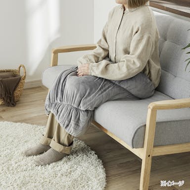 【2022秋冬】外でも使えるあったかロールクッション ポータブル グレー 50×70cm