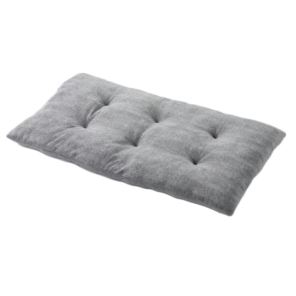【35％OFF】 三層ロングフロアクッション シュニー＆ボーダー 65×115cm(販売 布団・毛布