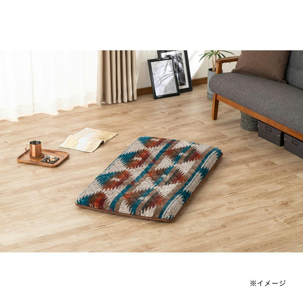 三層ロングフロアクッション 楓＆幾何 65×115cm(販売終了) | 座布団